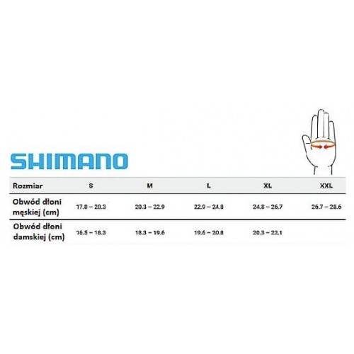 Rękawiczki Shimano Classic niebieskie M - CWGLBSTS11MB0105